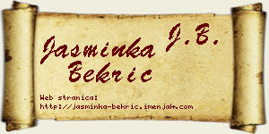 Jasminka Bekrić vizit kartica